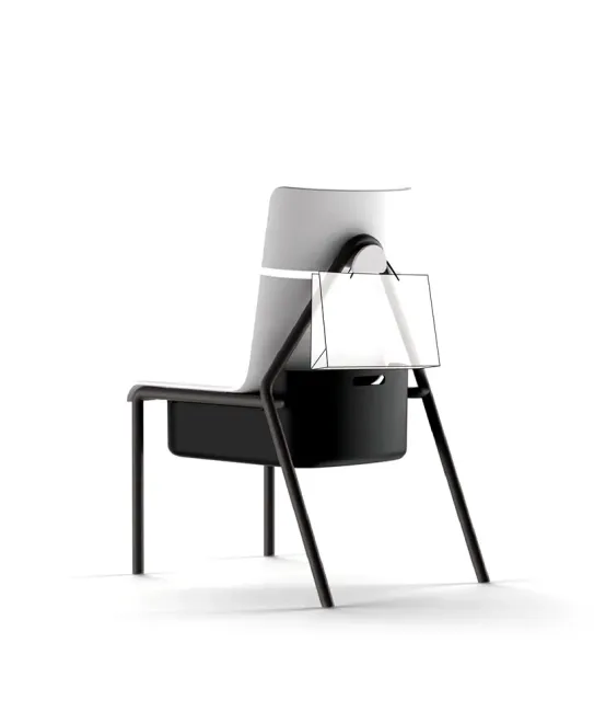 Wooden Chair with Armrest 