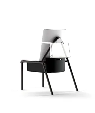 Wooden Chair with Armrest 